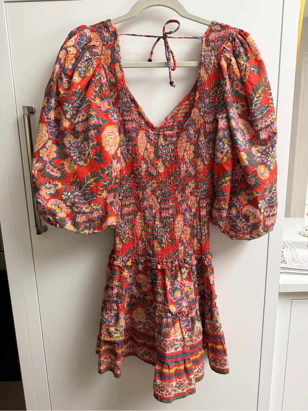 Love the Label Floral Smocked Puff Sleeve Mini Dress - Picture 3 of 3